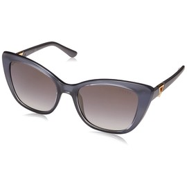 GUESS Women's Retro Inspired Cat Eye Sunglasses, Grey, 55mm