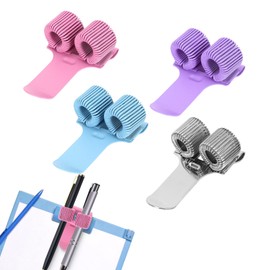 GADITIEK Nurse Accessories Stainless Steel Pen Holder, Nurse Accessories Clip for Tunic Care Accessories for Doctor and Nurse Uniform Notebook Holder (Purple + Blue + Pink + Silver)