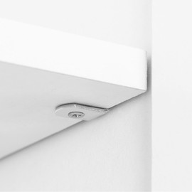 Shelf L-Shape Support D5, Pack of 48, Shelf Support for Diameter 5 mm Drill Holes, with 19 x 16 x 13 mm L Angle, Made of Solid Steel, Rust-Free, Shelf Holder, Shelf Support Furniture, Shelf Supports