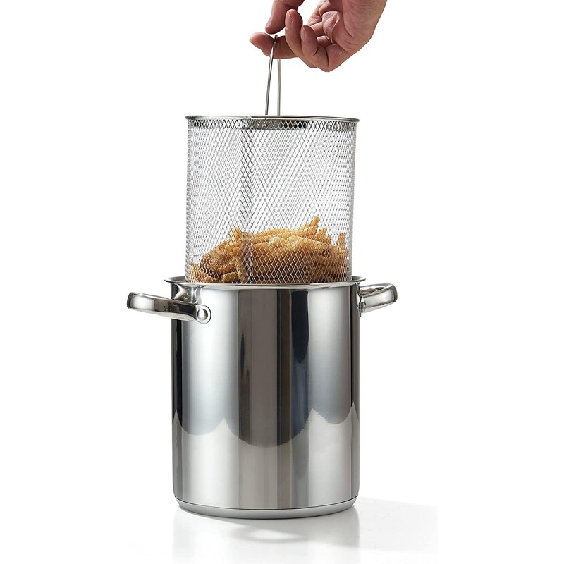Cook N Home Deep Fryer Pot, Japanese Tempura Small Stainless