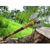 Dark WARRIOR Handmade Double Head Berserker Axe, Large Norse Double