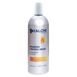 Shampoo Control Grasa, con Extracto de Sauce, 360 ml, Limpieza Profunda para Cuero Cabelludo
