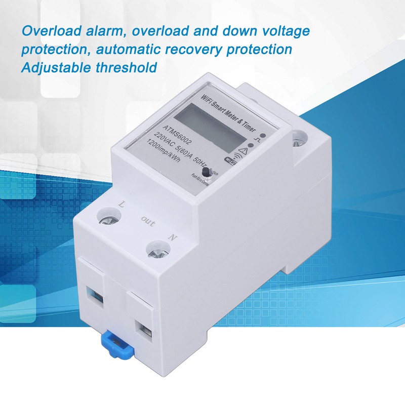 WiFi Smart Meter Power Electricity Energy Monitor Switch Single Phase