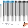 Pack of 20 Writing Instruments Ballpoint Pen Refills Blue Black