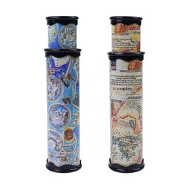 Laroal 2Pack Scalable Kaleidoscope,Classic Magic Telescoping Kaleidoscope Novelty Educational Kaleidoscope Plaything for Boys and Girls,Blue/Yellow