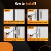 maXpeedingrods 2Pcs Hidden Door Hinge, 7 Inch Invisible Hinges for