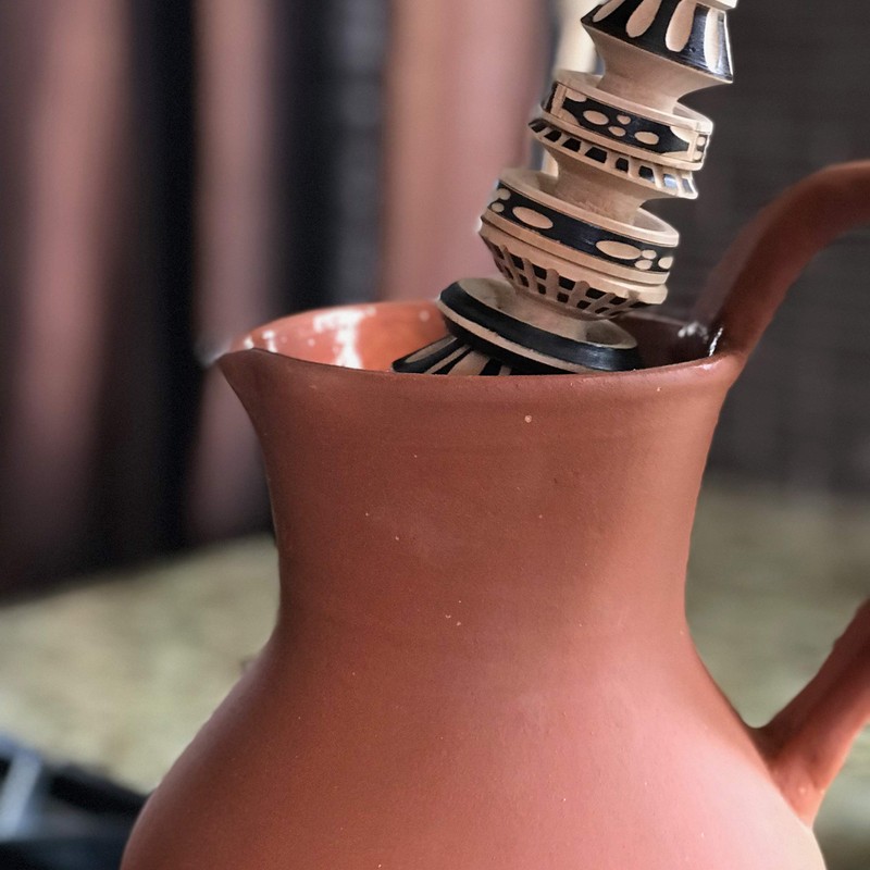 Handcrafted Mexican Hot Chocolate Jug by Verve CULTURE | Clay
