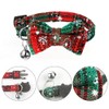 Set of 2 Christmas Pet Collars with Safety Buckle, Adjustable