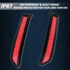 GEEGEETOP Red LED Rear Trunk Pillar Tail Light Column Brake