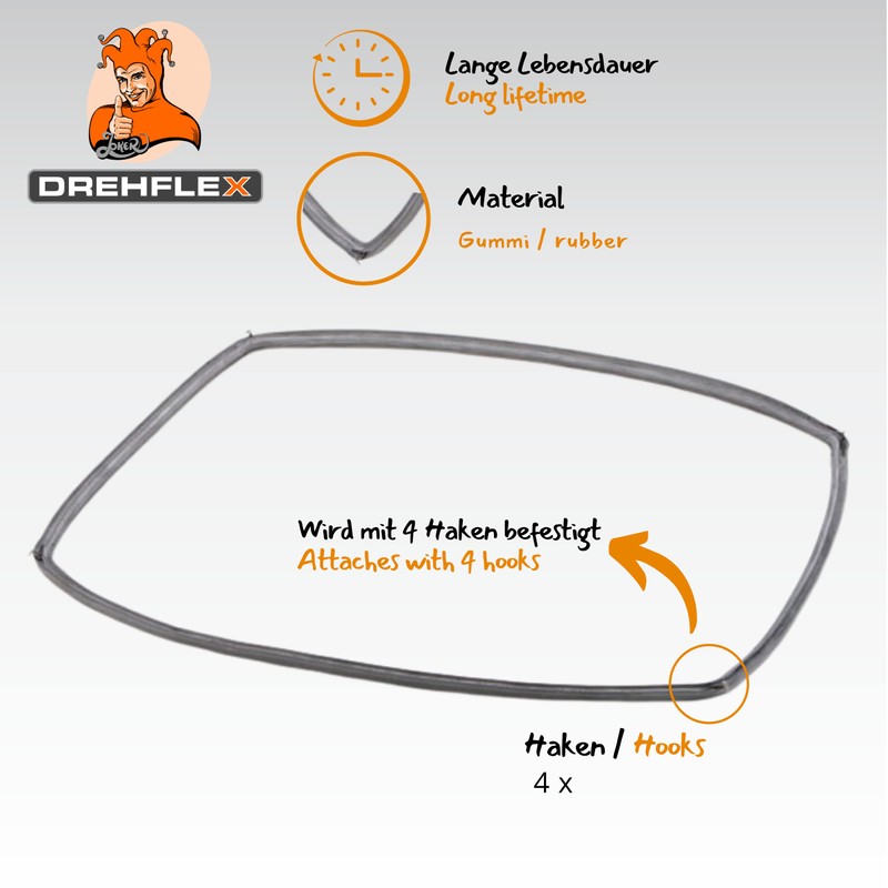 DREHFLEX BOD20 Door Seal for Various Devices from Bosch/Siemens/Neff/Constructa etc.