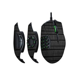 MightySkins Skin Compatible with Razer Naga Trinity - Carved Wood | Protective, Durable, and Unique Vinyl Decal wrap Cover | Easy to Apply, Remove, and Change Styles | Made in The USA