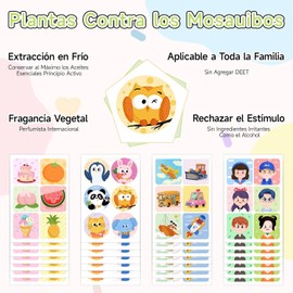 540 Pzs Parches Repelentes de Mosquitos, Pegatinas Repelentes de Mosquitos Naturales,12h de Protección Extra-Larga,Protección Duradera para Acampar y Uso Diario al Aire Libre, Dormir tranquilamente por la noche