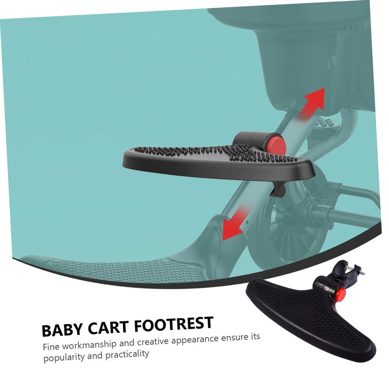 Toddmomy Stroller Footrest Stroller Feet Support Feet Extension Sturdy Plastic