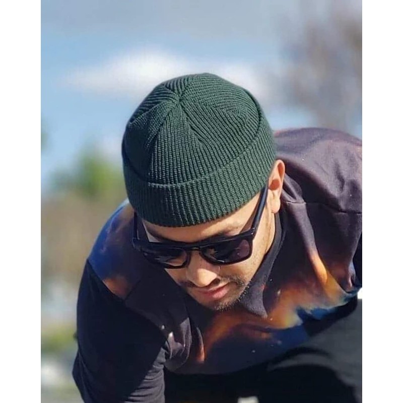 ValiCali Mini Fisherman Beanie (Black), One Size