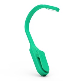 The Original Mighty Bright Recharge Clip On Rechargeable Book Light Reading Light, Warm Eye Care LEDs, Flexible, Durable, Dimmable, Perfect for Kids, Bookworms, Reading in Bed, Lasts 60 Hours (Green)