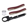 Fenteer Belt Sander Adapter for Angle Grinder Pipe Tube Sanding