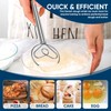 YIGEDA Danish Dough Whisk Stainless Steel Wooden Handle for Sourdough
