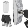 Fdit Zinc Alloy Chrome Vending Machine Lock Cylinder, Single Opening