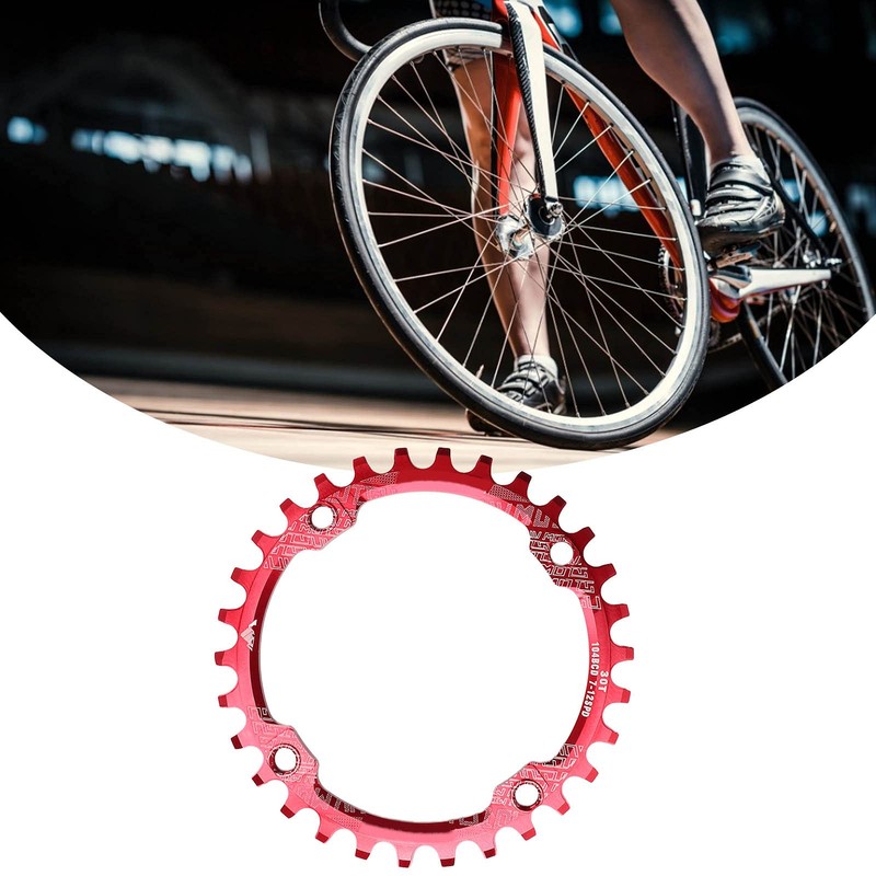 Bicycle Chainring, 30T 104 mm BCD Aluminium Alloy Single Speed