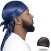 ForceWave Silky Durag for Men Wave Cap Satin Dorag for