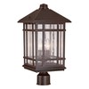 J du J Sierra Craftsman 18"H Bronze Outdoor Post Mount