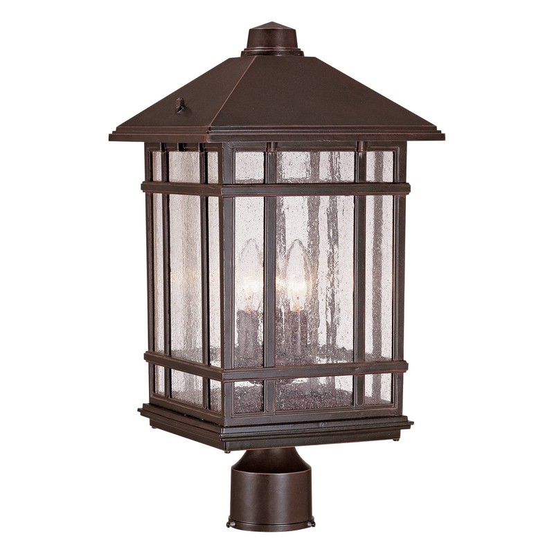 J du J Sierra Craftsman 18"H Bronze Outdoor Post Mount