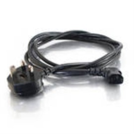 C2G 2m 16 AWG European 90 degree Power Cord (IEC320C13 to CEE7/7)