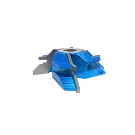 CO-CUTTNER 45-Deg Lock Miter Shaper Cutters 4-Wing, Cutting Height for 1" Wood Thickness with Bore 3/4" for Woodworking