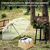 Aodaer 15 Pieces Clear Wedding Bubble Umbrellas 40 Inch Foldable