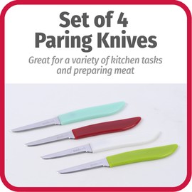 GoodCook Everyday Paring Knife Set, 4pk