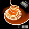 Maxlaxer Orange Neon LED strip light,5M 12V waterproof neon light