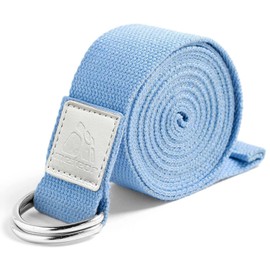 METEOR Essential Yoga Strap, Yoga Belt, Stretch Band, Extra Thick D-Buckles, Yoga Straps for yoga, pilates, rehab, therapy, stretching, posture correction