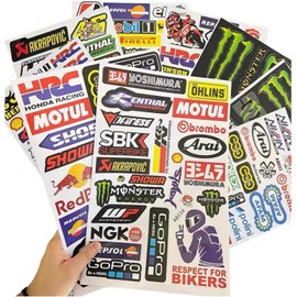 Car Motorcycle Sticker Racing Sponsor Logo Decal Motorcycle Sticker Reflective Sticker 30x20cm Decal (59#)