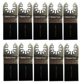 Pack Of 10 x 35mm Bi-Metal Multi Tool Blades For Wood & Metal Cutter Saw Set Compatible with Dremel Fein Multimaster Makita Etc Oscillating