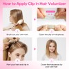 REECHO Clip in Hair Volumizer, 2PCS 8 inch Short Thick