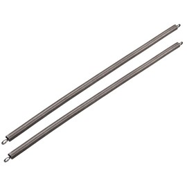 sourcingmap Extension Spring - 0.8mm Wire Dia , 8mm OD , 300mm Free Length Spring Steel Small Dual Hook Tension Spring 2pcs