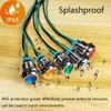 Gebildet Pack of 4 12 mm 3V-4.5V-5V-6V-7.5V-9V LED Metal Indicator