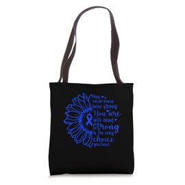Sunflower Epstein Barr Virus EBV Strong Awareness Ribbon Tote Bag