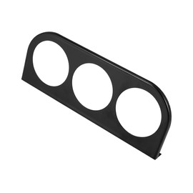 Motoforti Universal Triple Hole Dashboard Gauge Holder Mount Bracket, Metal, Black, 1 Pcs