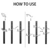 T-Post Gate Hinge Pins,Heavy Duty Gate Hanger on Metal T