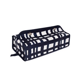 Style Decor W2502500 Tissue Case Cover Indigo Check
