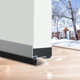 Storm Doors Seal Replacement Kit for Larson and Pella Storm Door Sweep Parts Compatible with Vinyl and Metal Doors Bottom Seal Rubber Strip Parts （2 Pack）- A Model