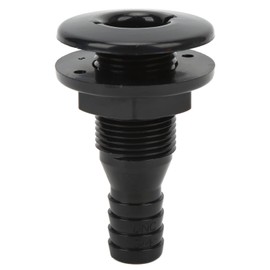 Heavy Duty Boat Water Drain 3/4 inch ABS Plastic for the (black)