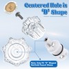 Dreyoo Bathroom Sink Knobs Replacement, Bathtub Faucet Handles with 4