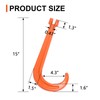 Leero 2 Pack G80 15 Inch J Hook Heavy Duty