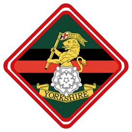 Personalisedjust4u Yorkshire Regiment Military Metal Car Window Sign