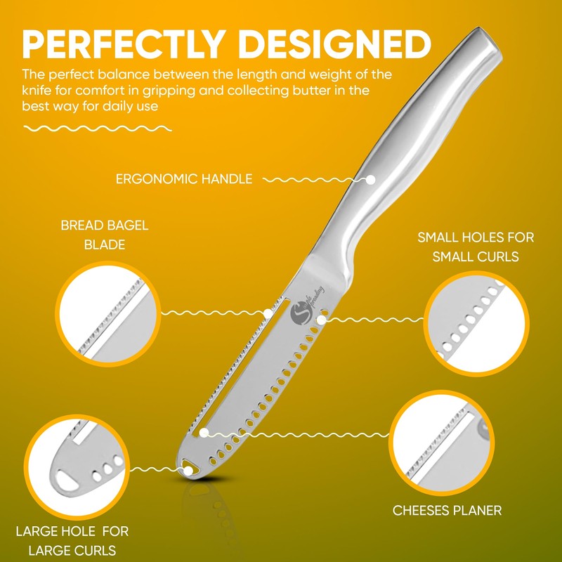 Simple preading Magic Butter Knife Spreader and Curler - Complete