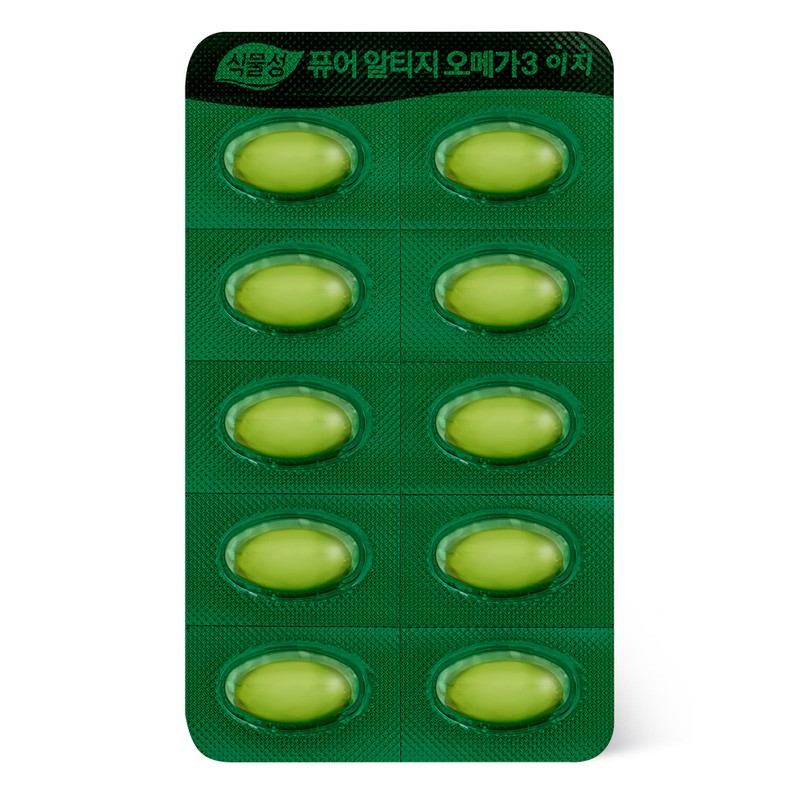 Goryeoun-dan-mol Korea Eundan Plant-based Pure RTG Omega-3 Easy 60 Capsules,