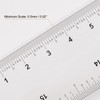 HARFINGTON Film Flexible Ruler 16 Inch 0.5mm Scale PET Plastic