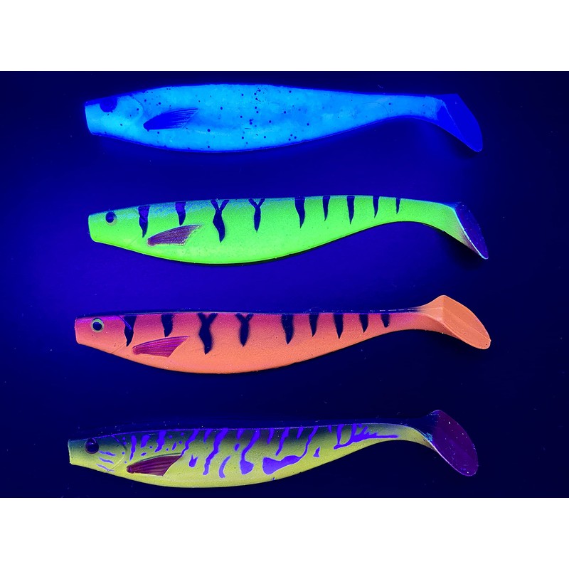 PetrisCatch Allround Rubber Fish Set of 4 + 4 Steel